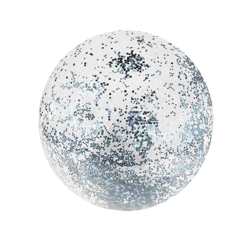 Balão Bubble Transparente com Confete Hexagonal Holográfico Prata - 11" 26cm - 1 unidade - PartiuFesta - magazine 25