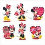 Kit Enfeite Impresso em EVA - Minnie - 01 unidade - Piffer-  Magazine 25