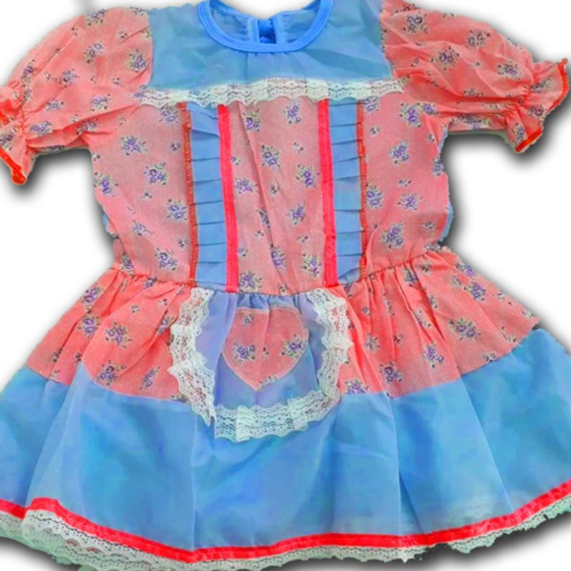 Fantasia Junina - Vestido de Quadrilha Infantil Sortido G - 1 Un