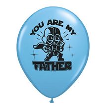 Balão de Festa Látex Liso Decorado - Star Wars:You're My Father! Azul - 11" 27cm - 25 unidades - Qualatex Outlet - Magazine 25