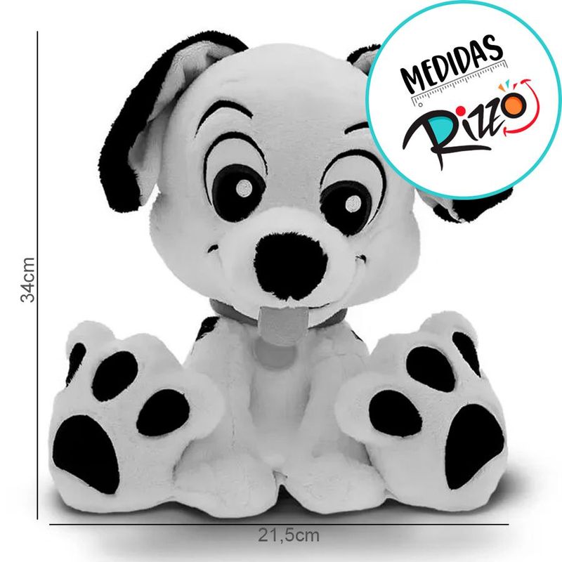 Pelúcia Filhote Dalmata 34cm - 101 Dalmatas - 1 unidade - Magazine 25