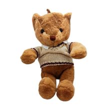 Urso de Pelúcia com Roupa - Marrom - 37cm - 1 unidade - Magazine 25