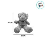 Urso de Pelúcia com Suéter Bege - 37cm - 1 unidade - Magazine 25