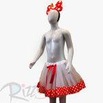 Kit Fantasia Carnaval - Vermelho poá branco - Mod:621 - 01 unidade - Magazine 25