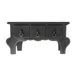 Mini Gaveteiro de Mesa 3 Gavetas Preto MDF - 01 Unidade - Magazine 25