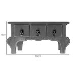 Mini Gaveteiro de Mesa 3 Gavetas Preto MDF - 01 Unidade - Magazine 25