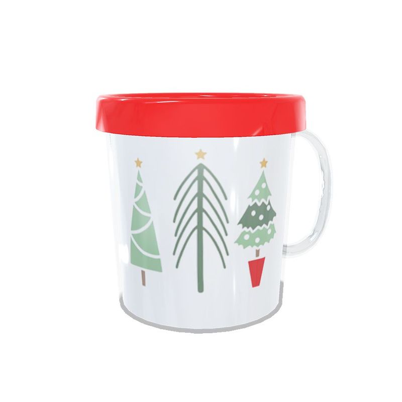 Caneca Acrílica Rosqueável Personalizada - Feliz Natal com Nome - Vermelho - 1 unidade - Magazine 25