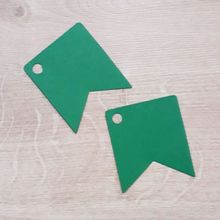 Tag Bandeirinha Festa Junina Verde - 4,5 X 5,5 cm - 10 Unidades - Magazine 25