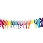 Franja Sanfonada Decorativa de Papel - Colorida  - 1 unidade - Magazine 25