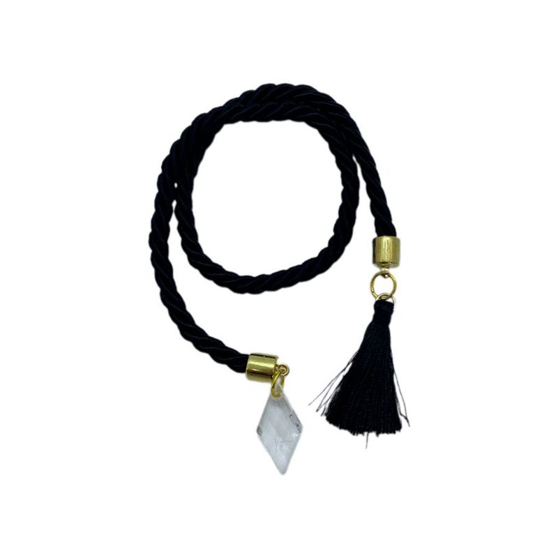 Cordão Decorativo - Preto Pingente - 32cm - 1 unidade - Magazine 25
