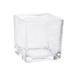 Pote de Vidro Quadrado para Vela - 6x6cm - 1 unidade - Magazine 25 - Magazine 25