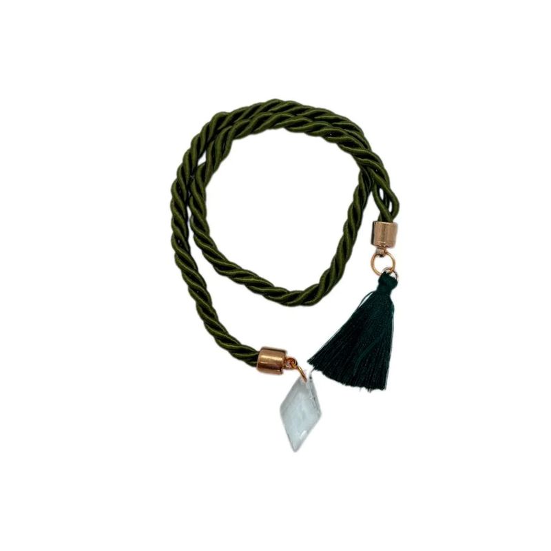 Cordão Decorativo - Verde Pompom - 32cm - 1 unidade - Magazine 25