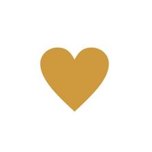 Etiqueta Adesiva Coração Dourado - 100 unidades - Magazine 25