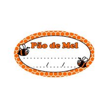 Etiqueta Adesiva Pão de Mel Laranja - 100 unidades - Magazine 25