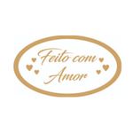 Etiqueta Adesiva Feito com Amor - 100 unidades - Magazine 25