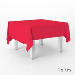 Toalha de Mesa em TNT - 1 x 1 metro - Vermelho - 5 unidades - Best Fest - Magazine 25