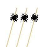 Pick Decorativo - Aranha Preta - 12 cm - Halloween - 12 unidades - Cromus - Magazine 25