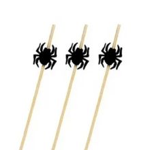 Pick Decorativo - Aranha Preta - 12 cm - Halloween - 12 unidades - Cromus - Magazine 25
