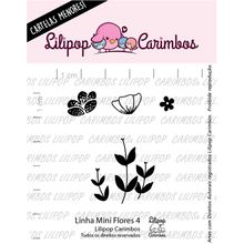 Carimbo Mini Flores 4 Cod 31000412 - 01 Unidade - Lilipop Carimbos - Magazine 25