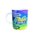 Caneca de Porcelana Bob Esponja e Seus Amigos - 1 unidade - Magazine 25