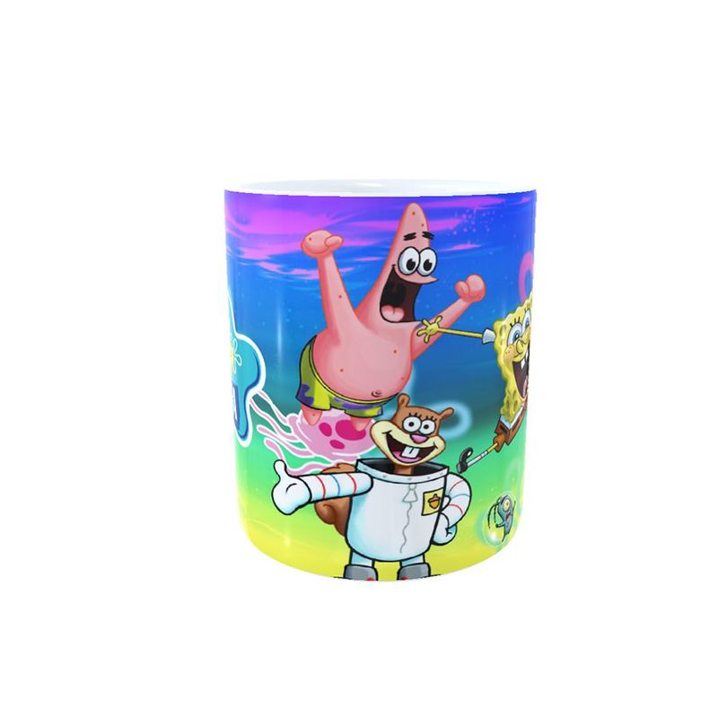 Caneca de Porcelana Bob Esponja e Seus Amigos - 1 unidade - Magazine 25