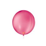 Balão de Festa Látex Liso 9''23cm Redondo  - New Pink - 50 unidades - Balões São Roque - magazine 25