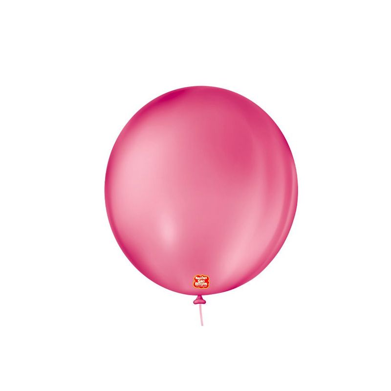 Balão de Festa Látex Liso 9''23cm Redondo  - New Pink - 50 unidades - Balões São Roque - magazine 25