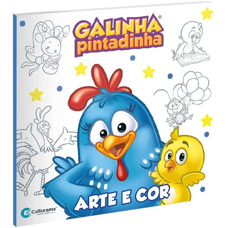 Livro Arte E Cor Galinha Pintadinha - 01 Unidade - Culturama - Magazine 25