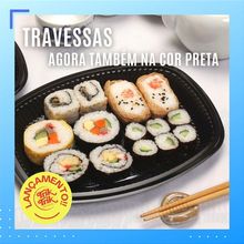 Travessa Média Descartável Preta 10 unidades Trik Trik Magazine 25