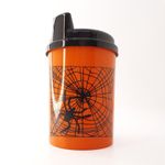 Copo Infantil Anti-Vazamento 240 mL - Aranha - Laranja e Preto - 1 unidade - Magazine 25