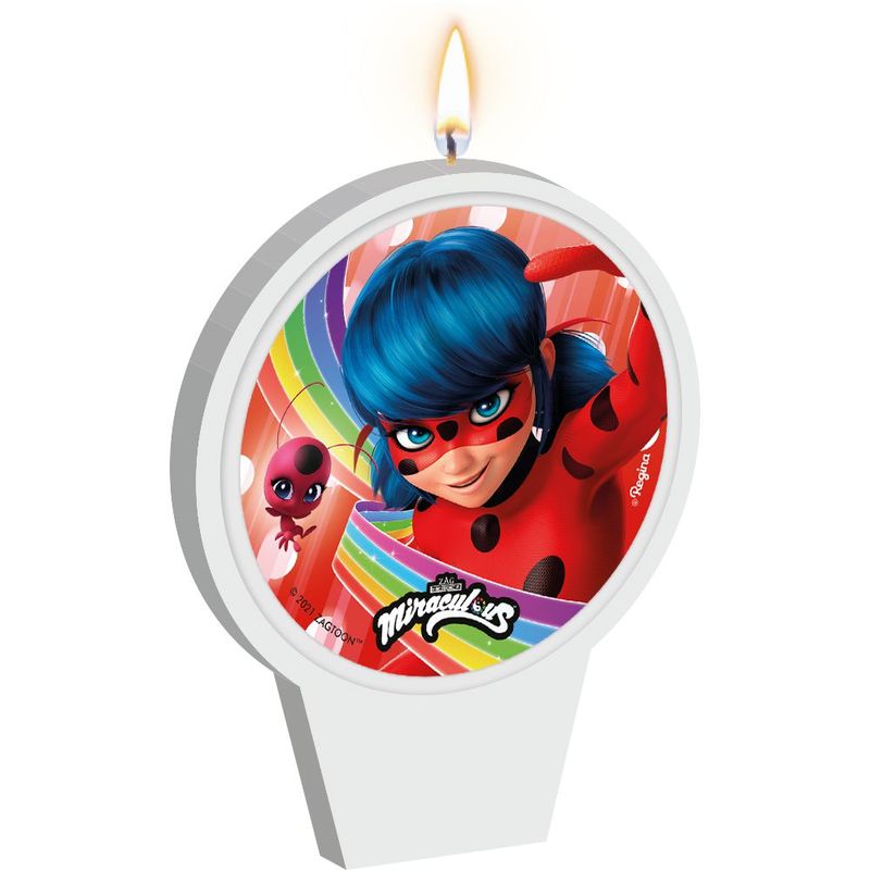 Vela Plana Adesivada Ladybug Core 01 Unidade - Regina - Magazine 25