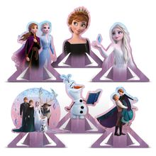 Decoracao De Mesa Disney Frozen 06 Unidades - Regina - Magazine 25