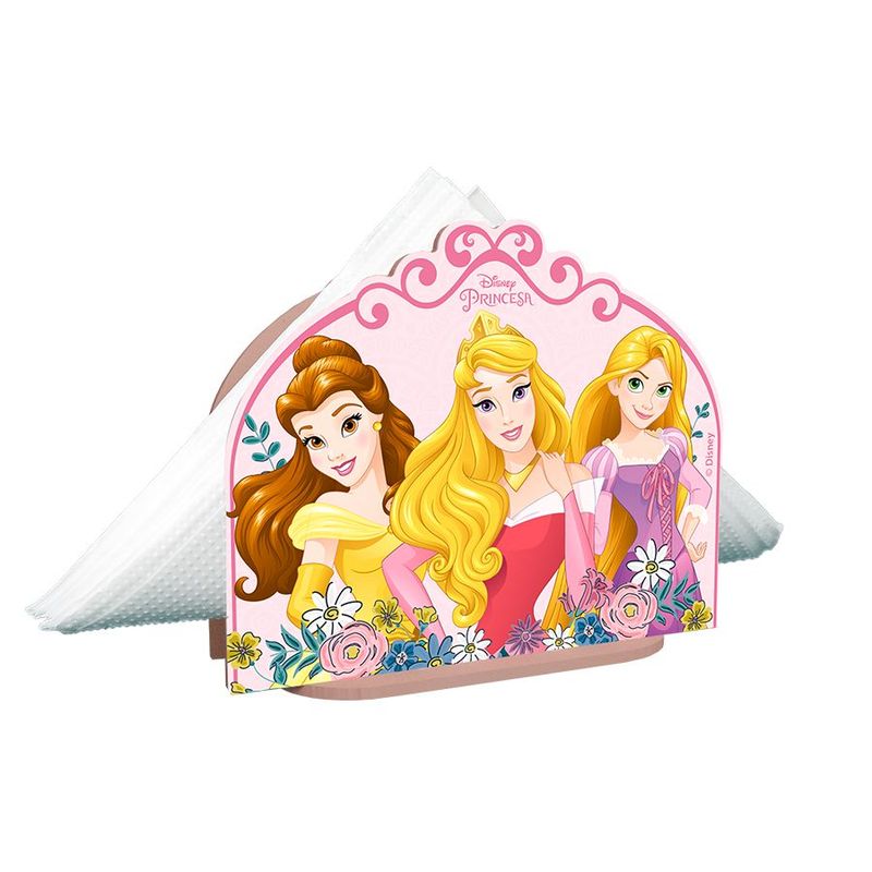 Porta Guardanapo - Princesas - MDF - 1 unidade - Grintoy - Magazine 25
