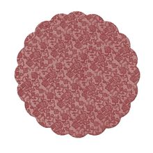 Fundo Quadrado para Bandeja com Renda Marsala 9cm 100 Unidades Cromus Magazine 25