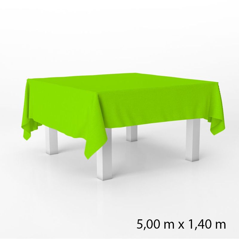 Toalha de Mesa Retangular em TNT - 140 x 500 cm - Verde Limão - 1 unidade - Best Fest - Magazine 25