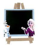 Lousa MDF Quadrada - Frozen II - 1 unidade - Grintoy - Magazine 25