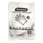Luva Descartável Transparente - 100 unidades - Bompack - Magazine 25