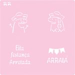 Stencil Festa Junina 1 - Ref. 4058 - 1 unidade - RR Cortadores - Magazine 25
