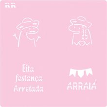 Stencil Festa Junina 1 - Ref. 4058 - 1 unidade - RR Cortadores - Magazine 25