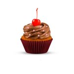 Forminha para Mini Cupcake - Marsala - 45 unidades - Plac - Magazine 25