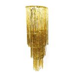 Lustre Metalizado Dourado - 40x125 cm - 1 unidade - Cromus - Magazine 25