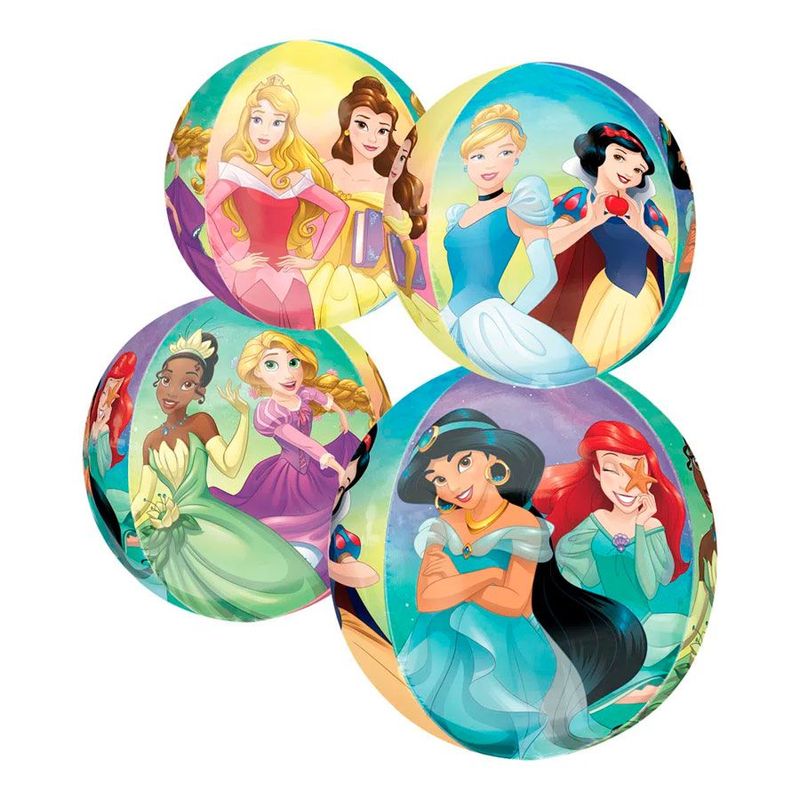 Balão Metalizado Princesas Micro Foil 16'' - 1 unidade - Cromus - Magazine 25