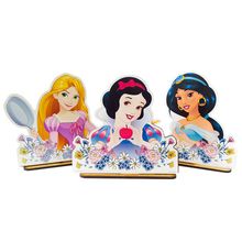 Kit Enfeite De Mesa I - Princesas - MDF - 3 unidades - Grintoy - Rizzo