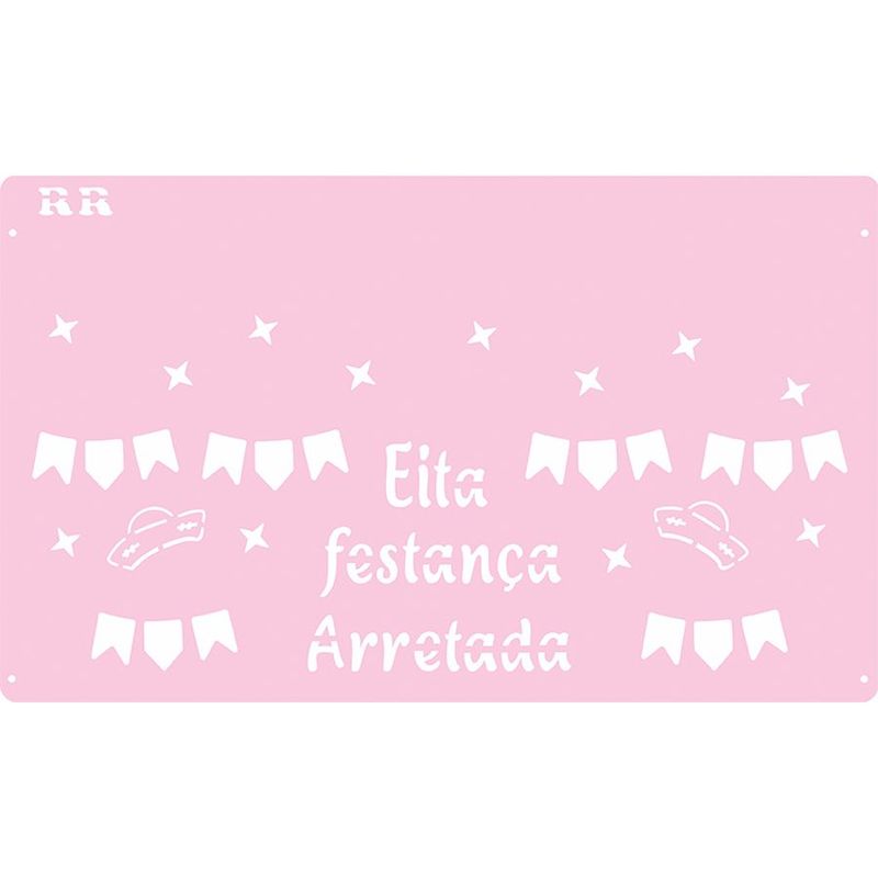 Stencil Festa Junina 1 - Ref. 3029 - 1 unidade - RR Cortadores - Magazine 25