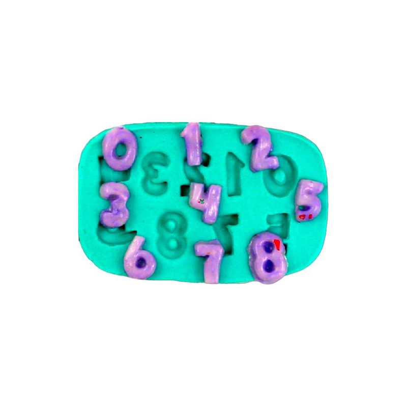 Molde de Silicone Cód. 249 - Números Pequenos - 1 unidade - Mazulli - Magazine 25