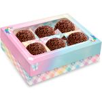 Caixa 6 Bombons Retangular com Visor - Unicornio - 1 unidade - Festcolor - Rizzo