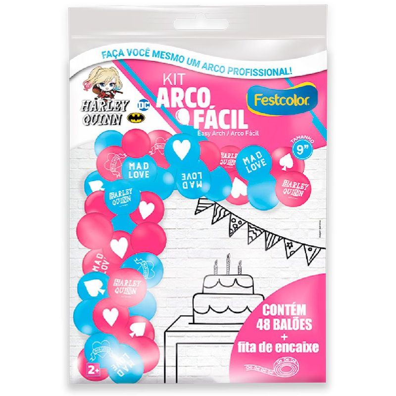Kit Arco Fácil -  Arlequina - 1 unidade - Festcolor - Magazine 25