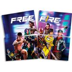 Painel 4 Lâminas - Free Fire - 1 unidade - Festcolor - Magazine 25