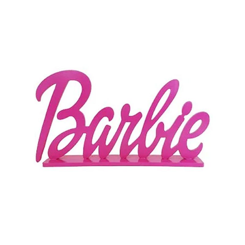 Display Decorativo - Escrita Barbie - 26.5cm x 12.5cm x 8cm - 1 unidade - Magazine 25