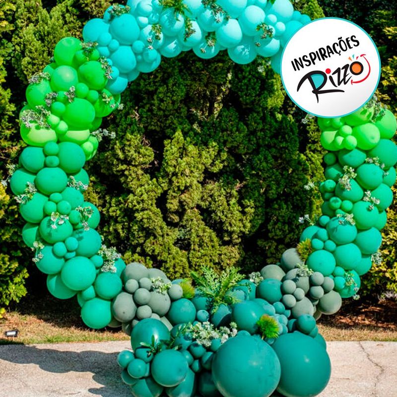 Balão Profissional Premium Uniq 9''23cm - Verde Salvia - 25 unidades - Balões São Roque - magazine 25